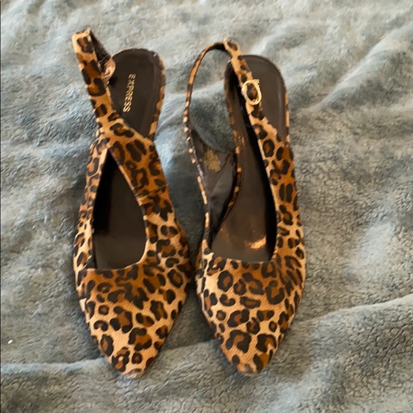 Express Shoes - {3 For $25} Leopard Print Kitten Heels